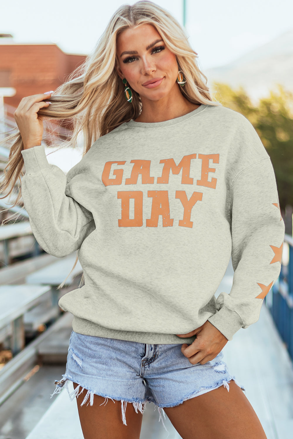 Grapefruit Orange Game Day Graphic Sweatshirt